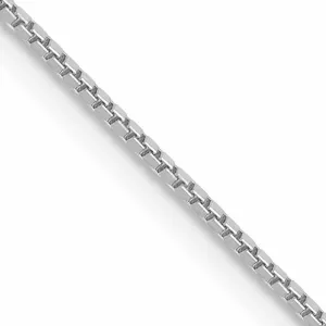 10k White Gold Box Chain .90MM