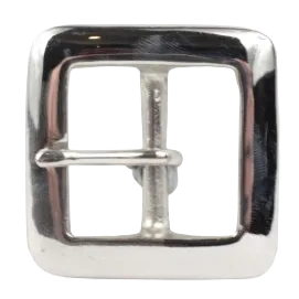 1.25 Inch 32mm Silver Square Belt Buckle