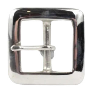 1.25 Inch 32mm Silver Square Belt Buckle