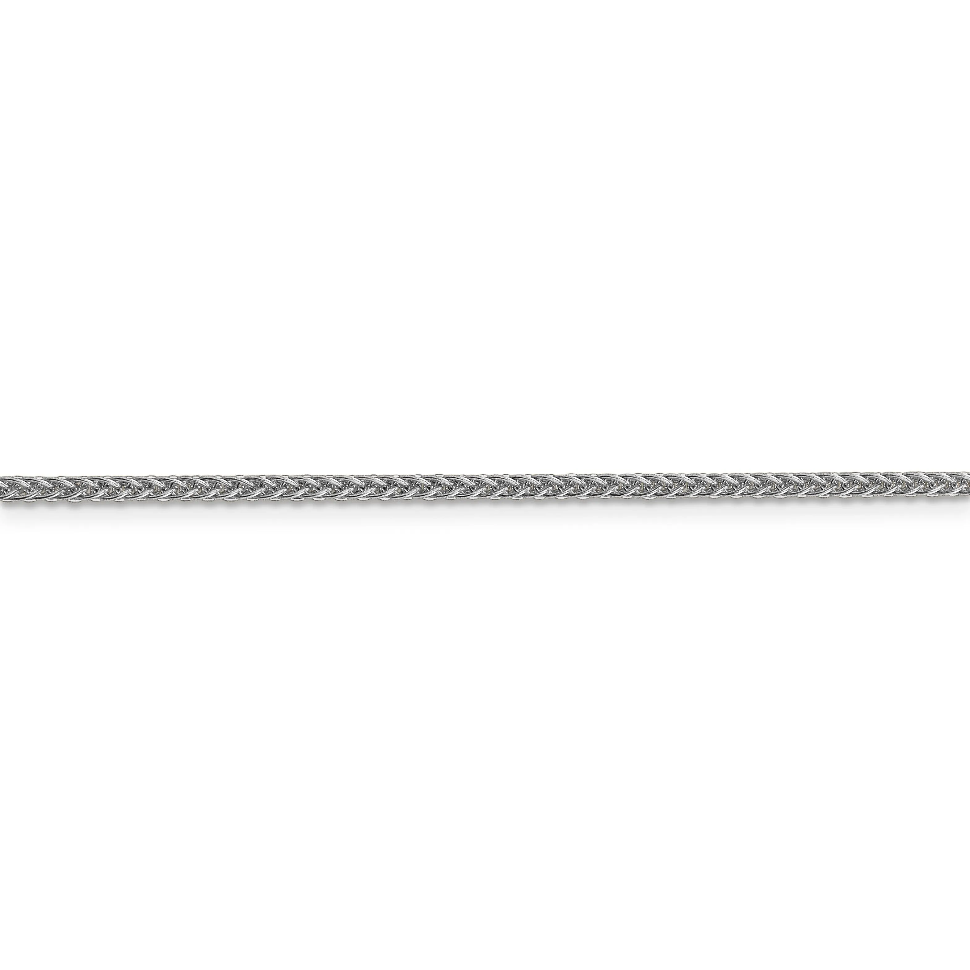 14k White Gold 2.00mm Lightweight Wheat Chain