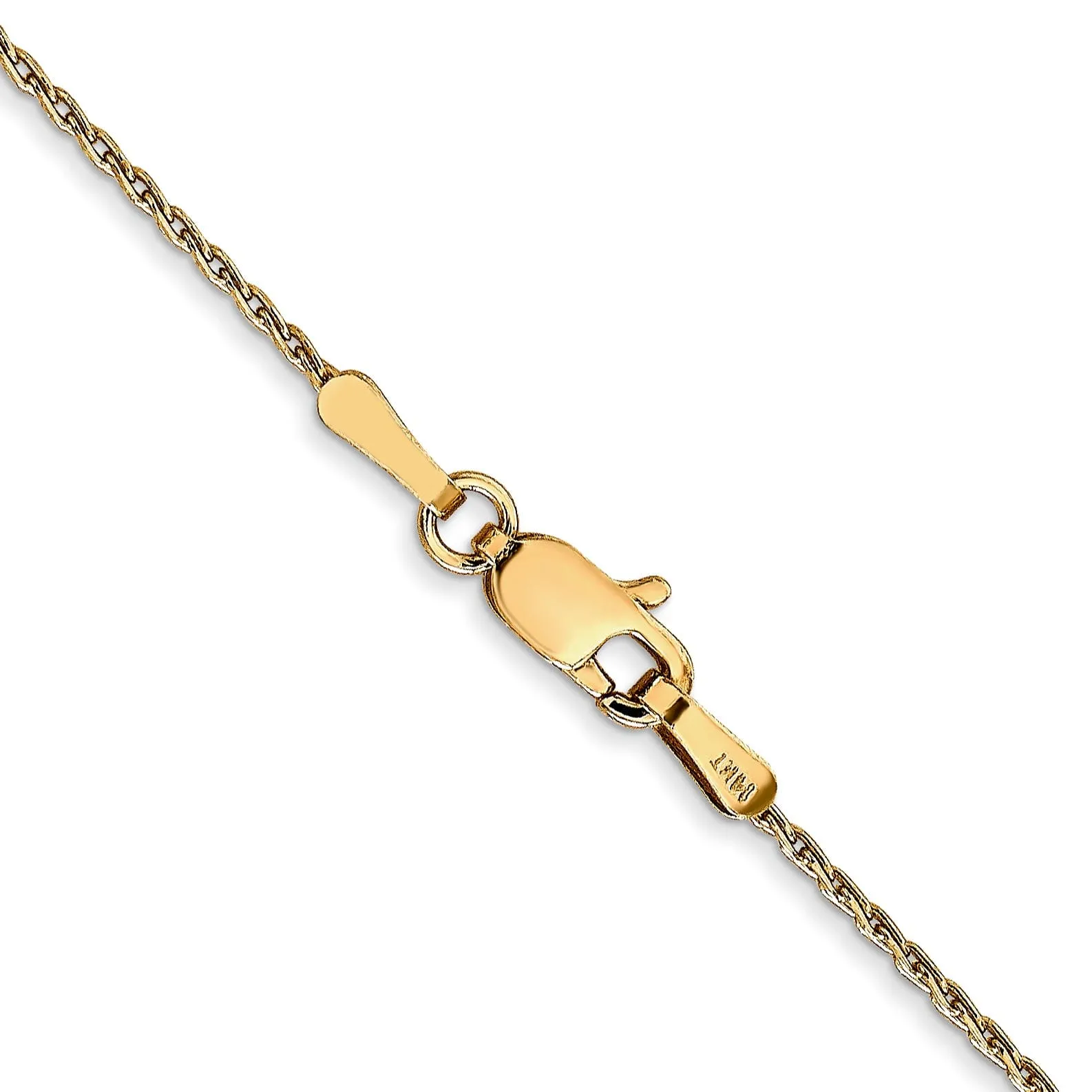 14k Yellow Gold 1.00m Baby Parisian Wheat Chain