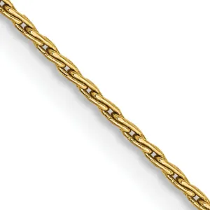 14k Yellow Gold 1.00m Baby Parisian Wheat Chain