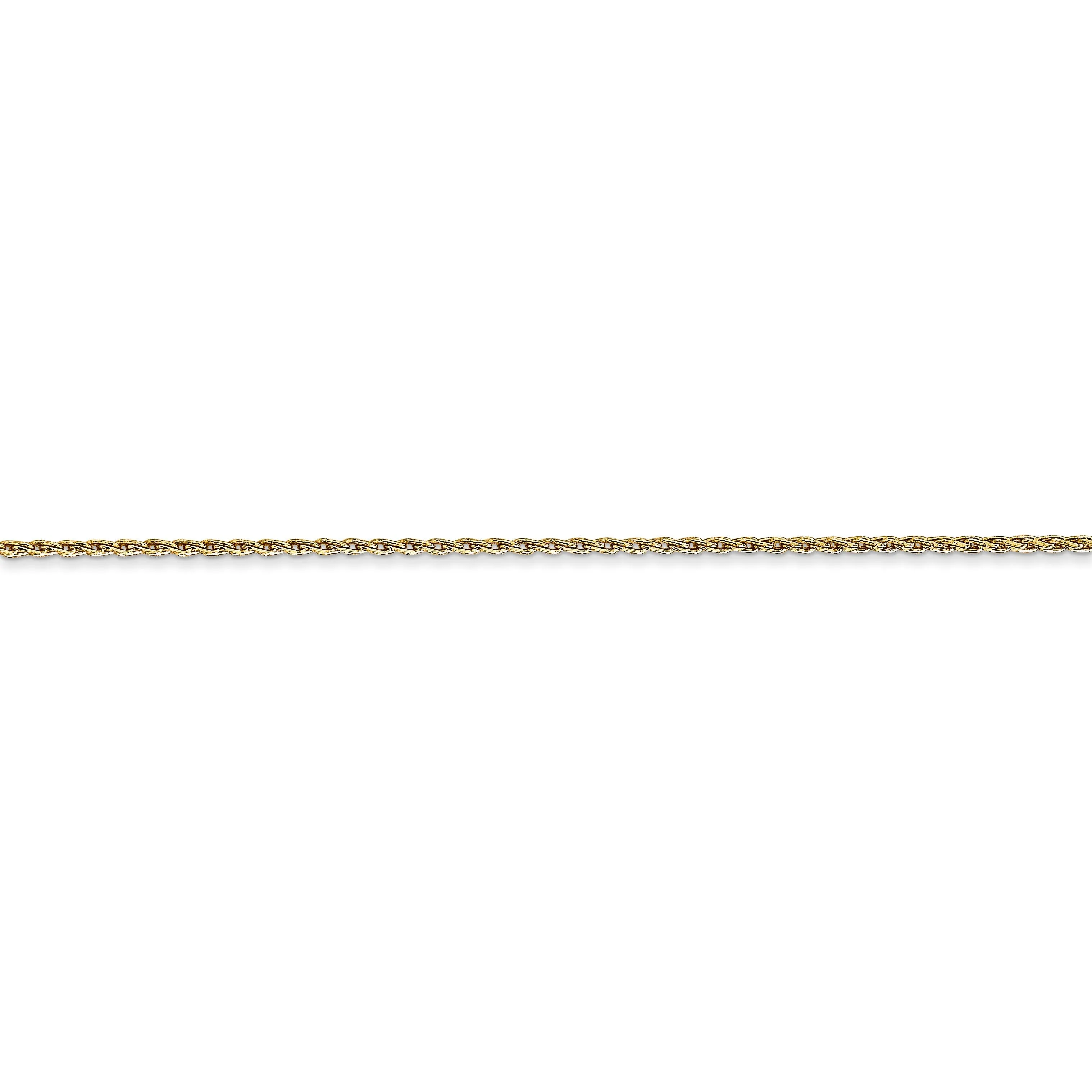 14k Yellow Gold 1.00m Baby Parisian Wheat Chain