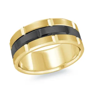 14K Yellow Gold Ring from the Titanium Collection by Malo - MRDTI-003-8Y