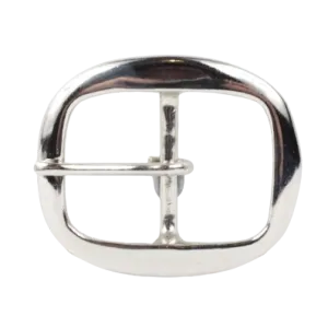 1.5 Inch 38mm Silver Oval Belt Buckle