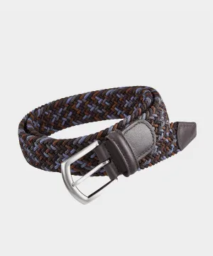 Anderson's Stretch Woven Belt In Navy Mix