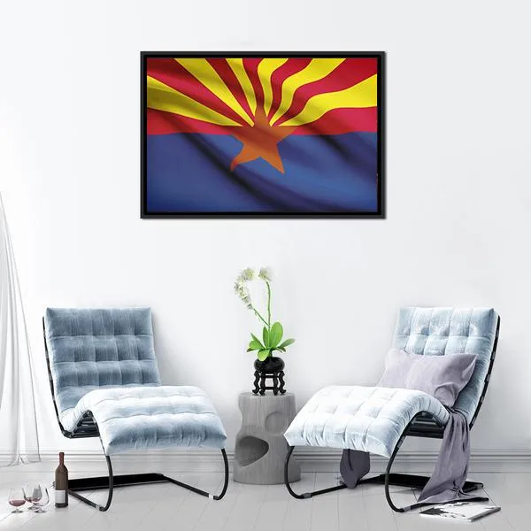 Arizona Flag Canvas Wall Art