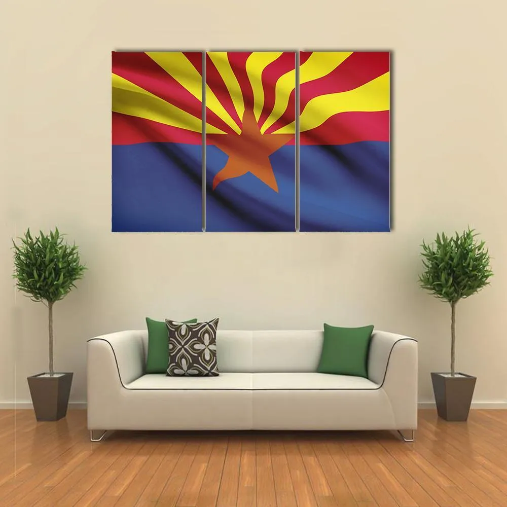 Arizona Flag Canvas Wall Art