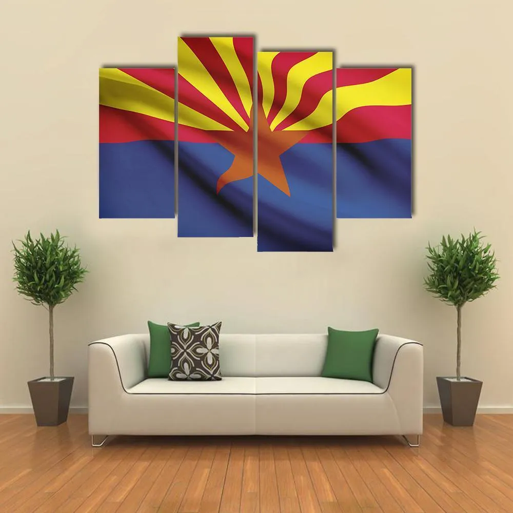 Arizona Flag Canvas Wall Art