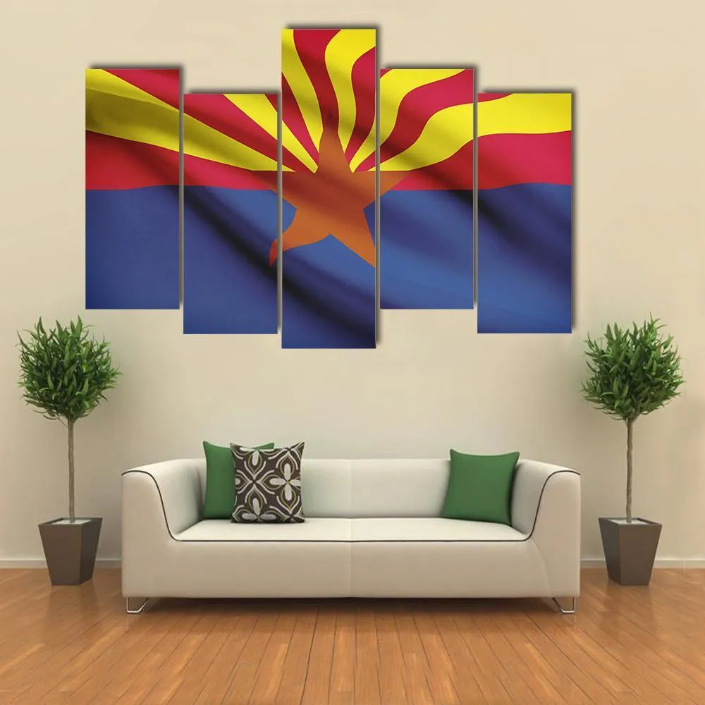 Arizona Flag Canvas Wall Art