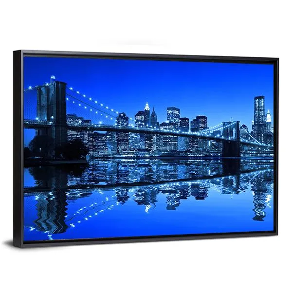 Brooklyn Bridge In NY Canvas Wall Art