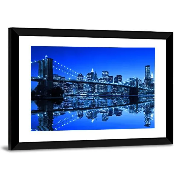 Brooklyn Bridge In NY Canvas Wall Art