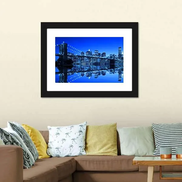 Brooklyn Bridge In NY Canvas Wall Art