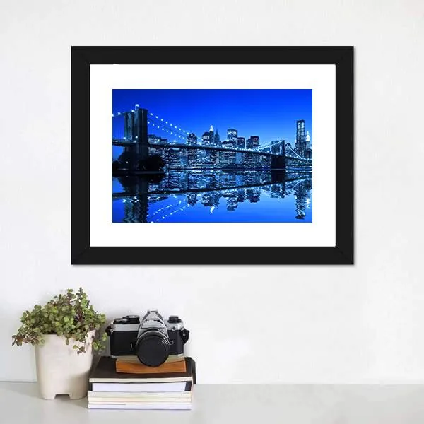 Brooklyn Bridge In NY Canvas Wall Art