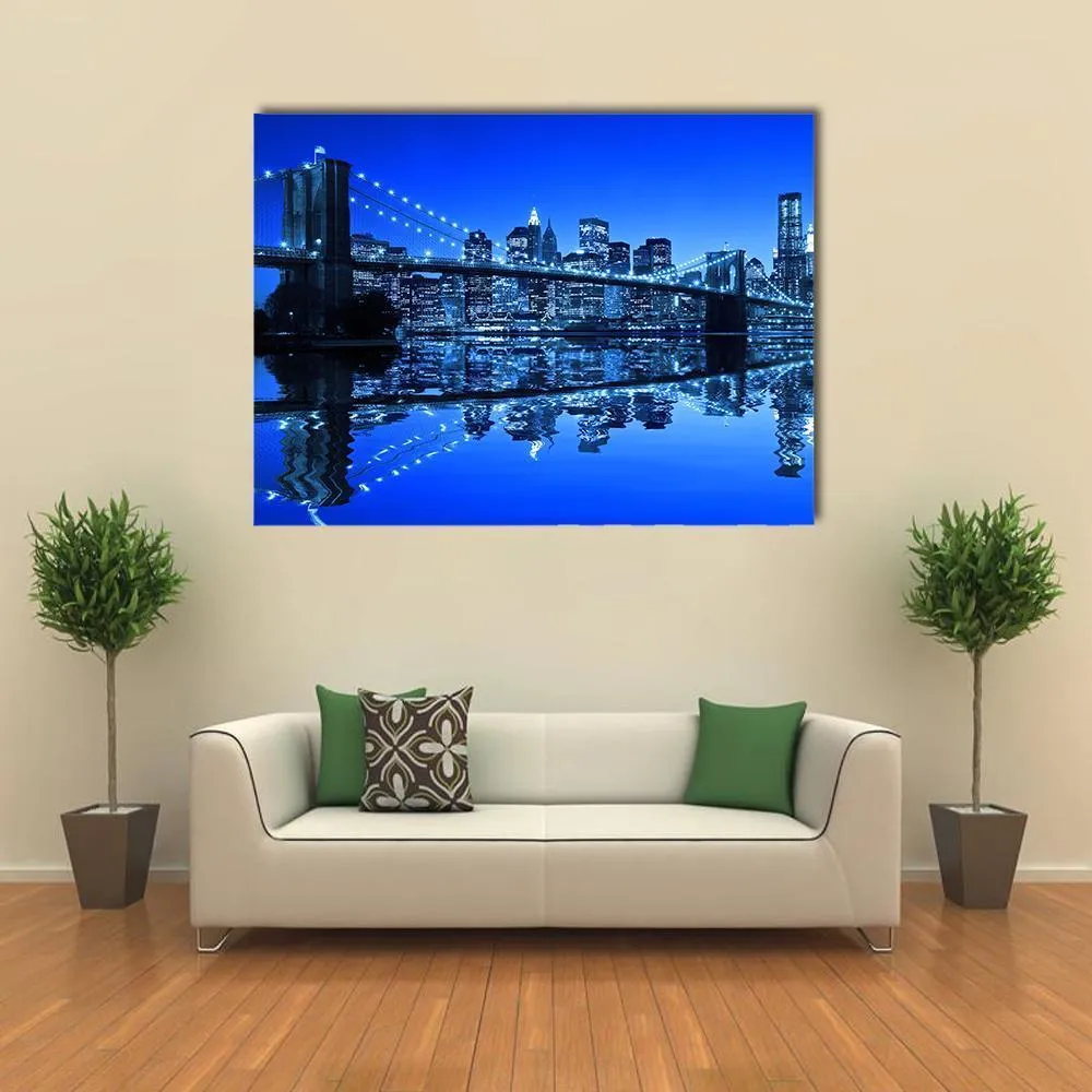 Brooklyn Bridge In NY Canvas Wall Art