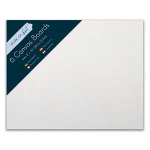 Canvas Boards 8" X 10" - 6 Pack Artist Painting Panels Craft Supplies