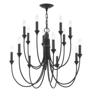 Cate 14 Lights Chandelier Iron finish