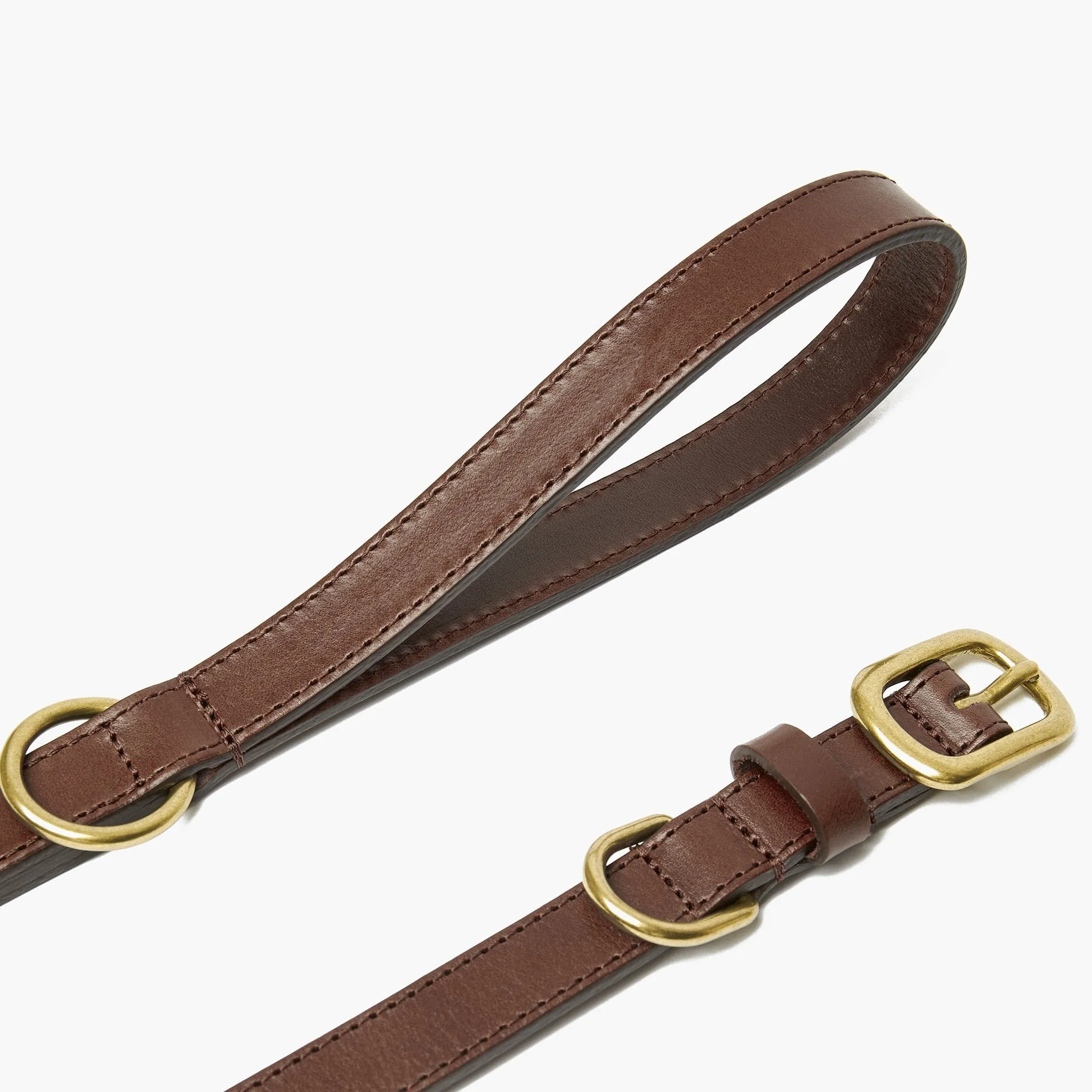 Chocolate Brown Leather Dog Collar – Durable & Stylish