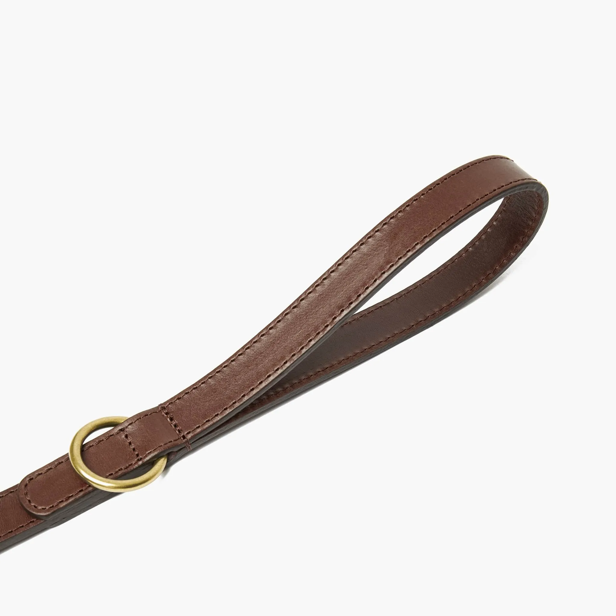 Chocolate Brown Leather Dog Collar – Durable & Stylish