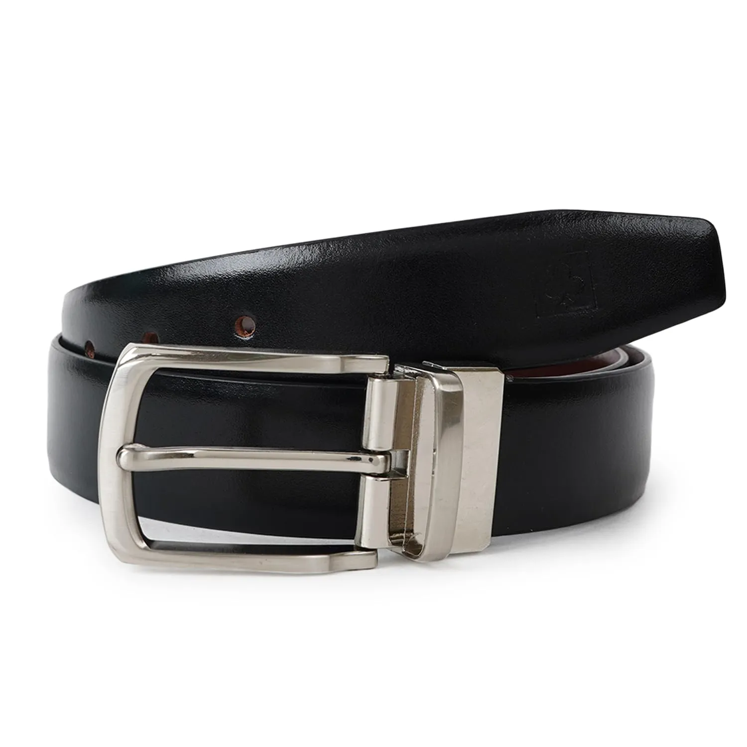 CIMONI Genuine Leather Classic Slim Design Reversible Casual Formal Dailyuse Black Brown Belt For Men (1 Year Gurantee)