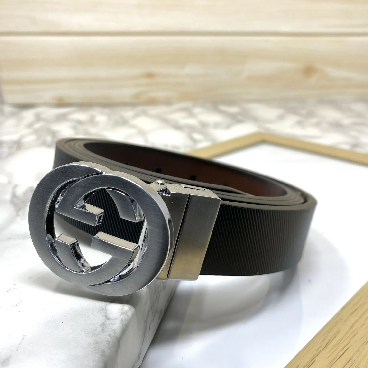 Classic Design Reversible Strap Belt For Men-JonasParamount