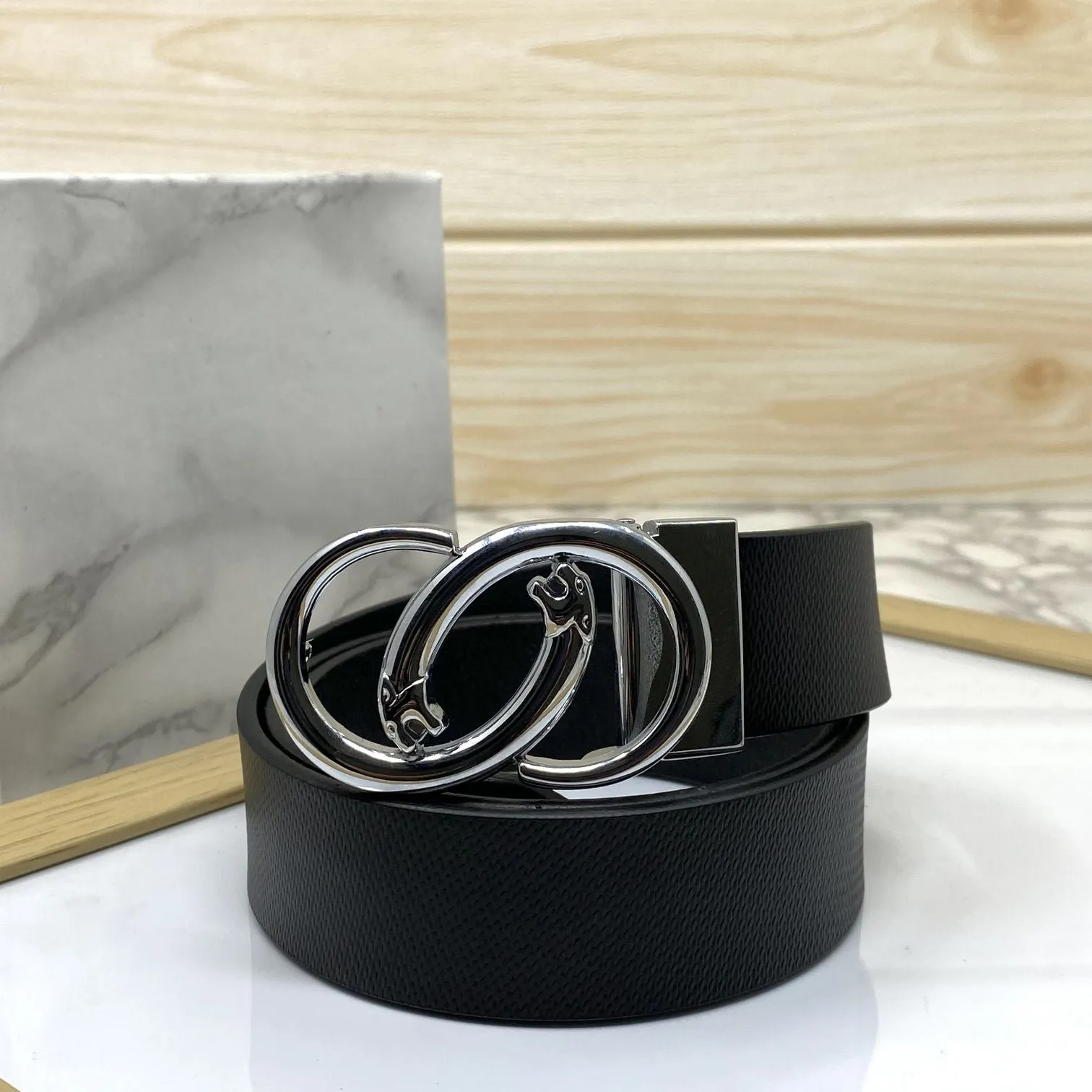 Classic Jaguar Design Leather Strap Belt-JonasParamount