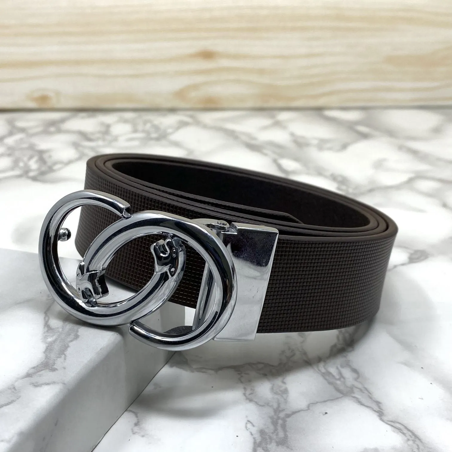 Classic Jaguar Design Leather Strap Belt-JonasParamount