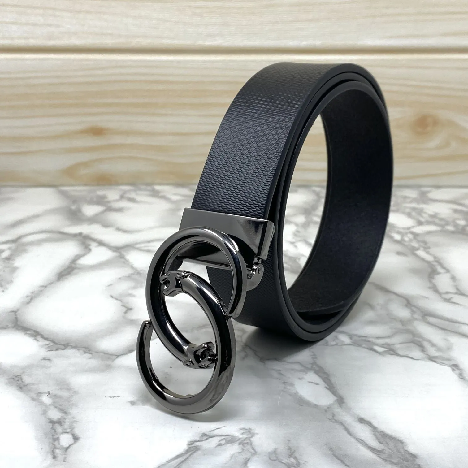 Classic Jaguar Design Leather Strap Belt-JonasParamount