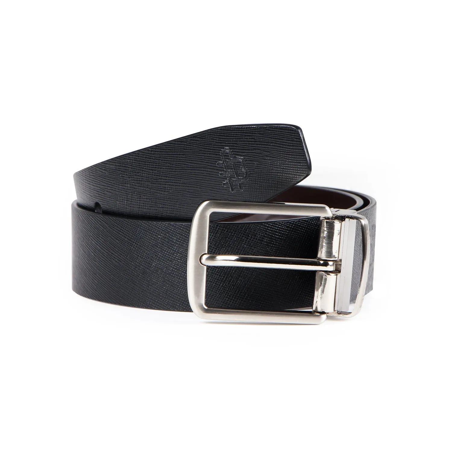 Dapper Solid Pure Leather Belt-Black/Brown