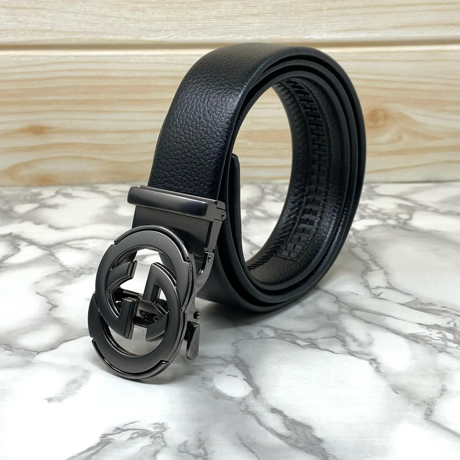 Double GG Shape High Quality Auto lock Belt For Men-JonasParamount