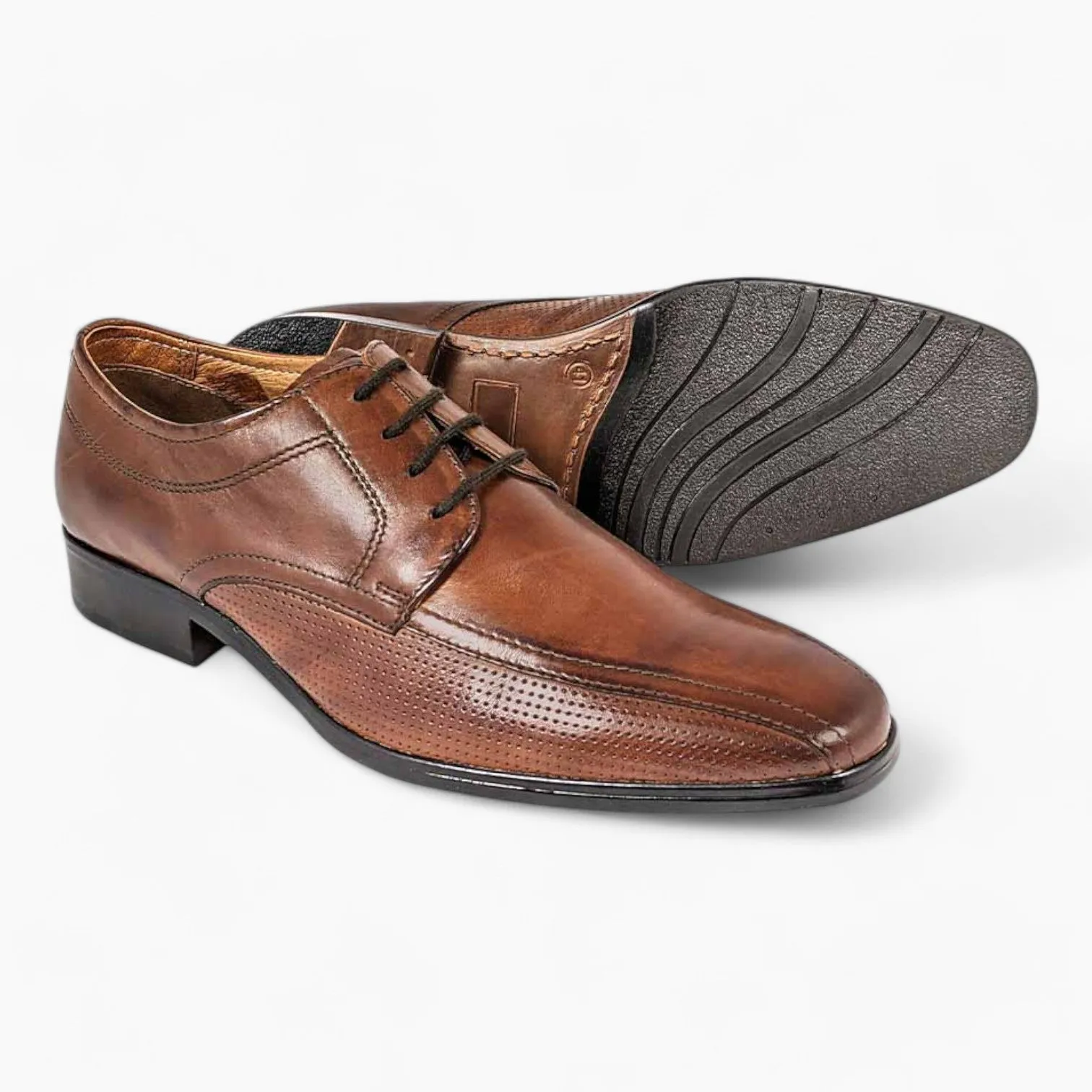 Dubarry Denzil Tan Formal Dress Shoe – Comfortable Leather Shoe with Sleek Toe