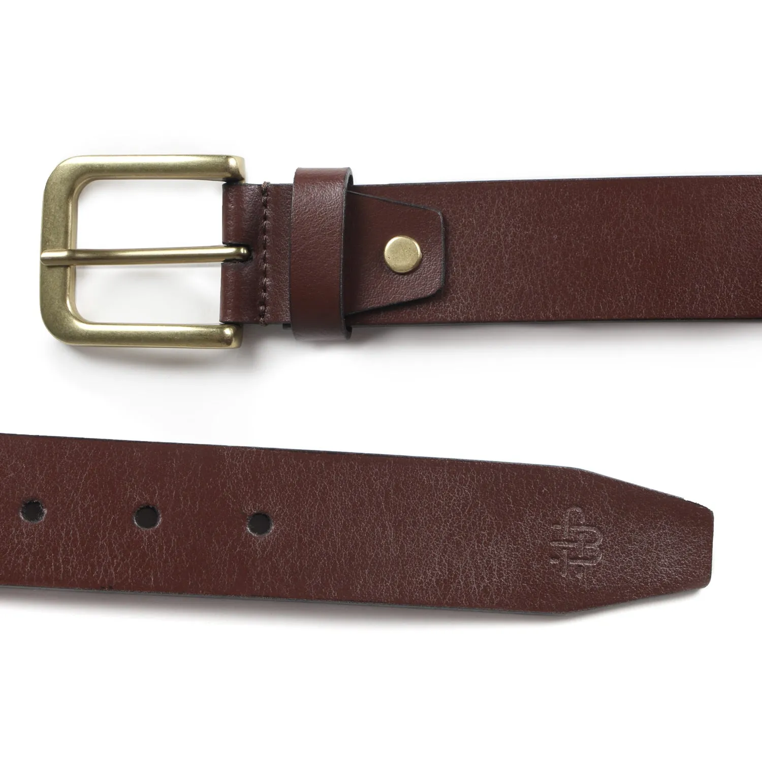 Elegant Men's Pure Leather Belt - Brown