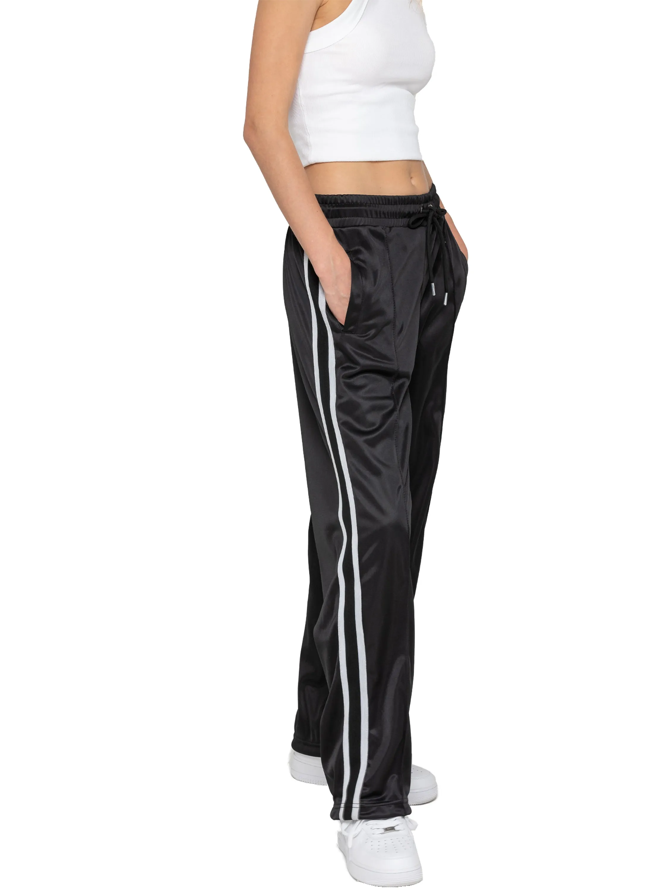 Enzo | Womens Striped Trousers