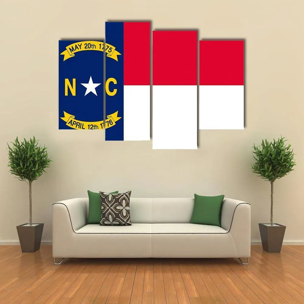 Flag Of North Carolina Canvas Wall Art