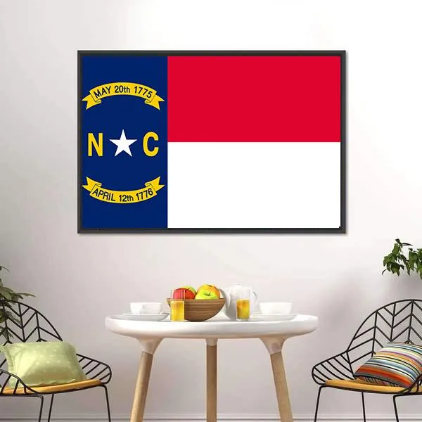 Flag Of North Carolina Canvas Wall Art