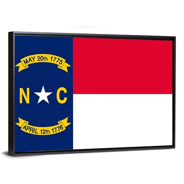 Flag Of North Carolina Canvas Wall Art