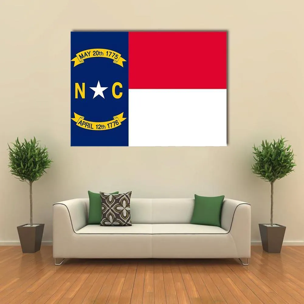 Flag Of North Carolina Canvas Wall Art