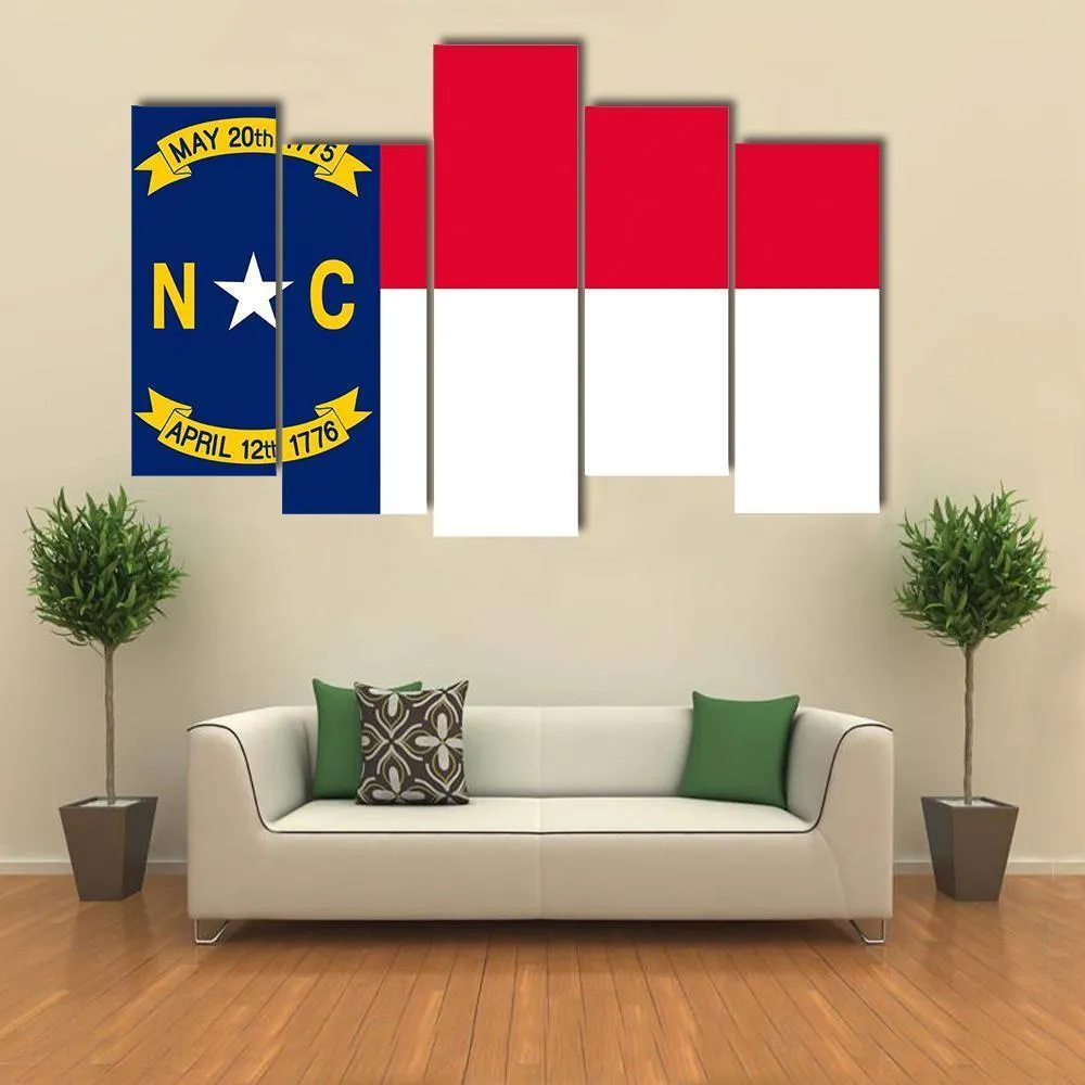 Flag Of North Carolina Canvas Wall Art