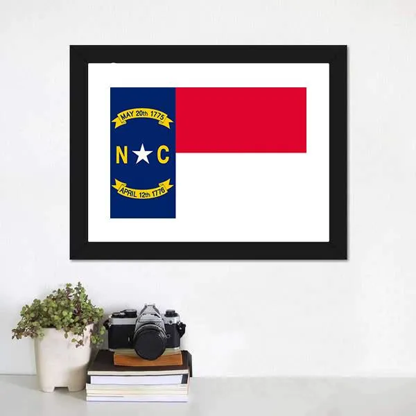 Flag Of North Carolina Canvas Wall Art