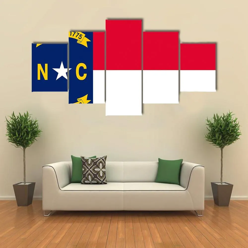 Flag Of North Carolina Canvas Wall Art