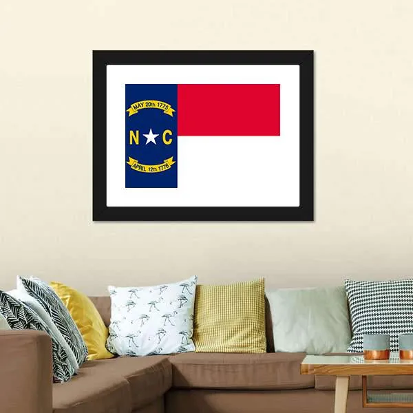 Flag Of North Carolina Canvas Wall Art