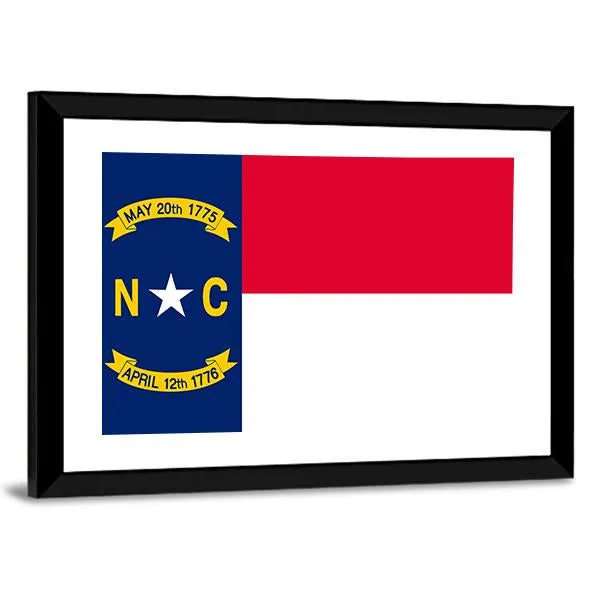 Flag Of North Carolina Canvas Wall Art