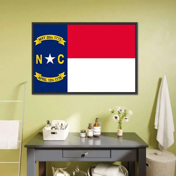 Flag Of North Carolina Canvas Wall Art