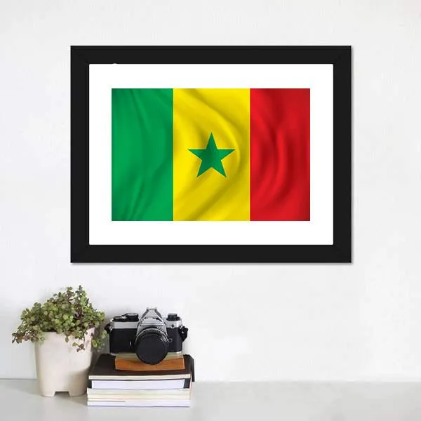 Flag Of Senegal Canvas Wall Art