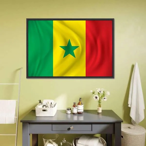 Flag Of Senegal Canvas Wall Art