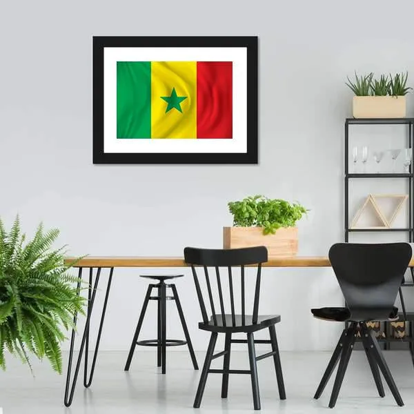 Flag Of Senegal Canvas Wall Art