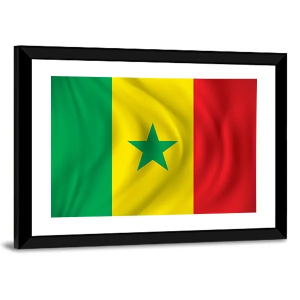 Flag Of Senegal Canvas Wall Art