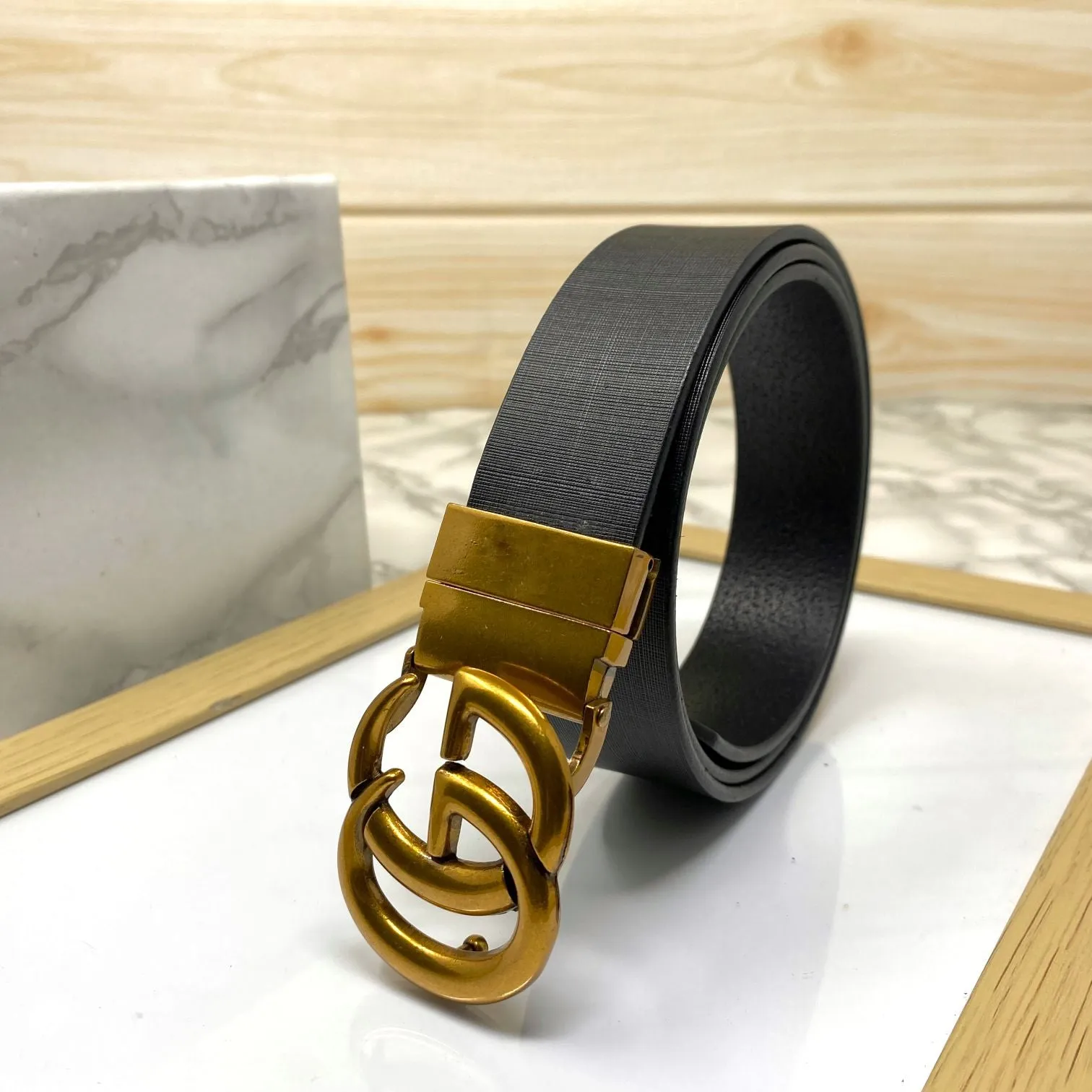 Formal and Casual GG Leather Strap Belt-JonasParamount