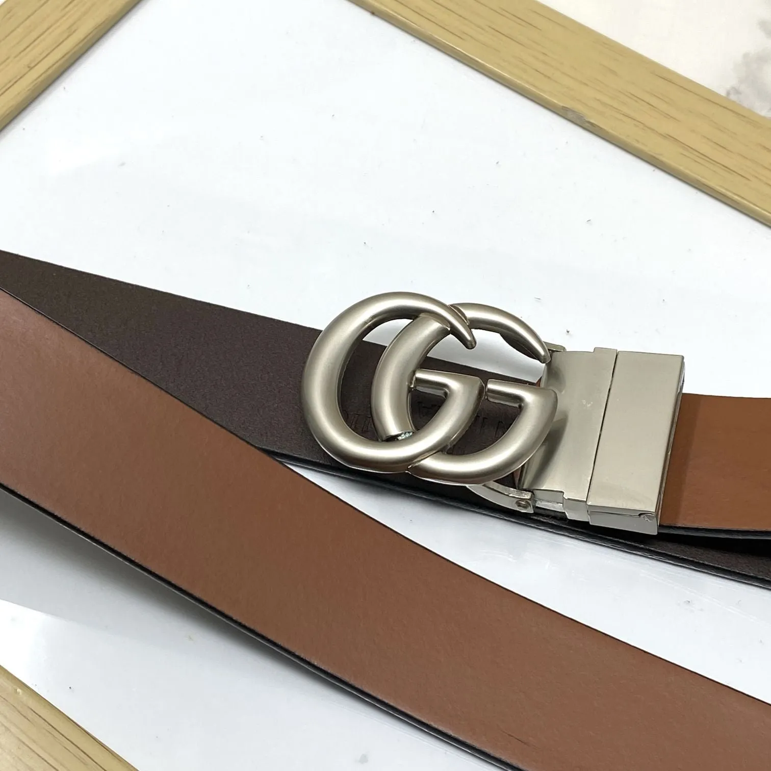 Formal and Casual GG Leather Strap Belt-JonasParamount