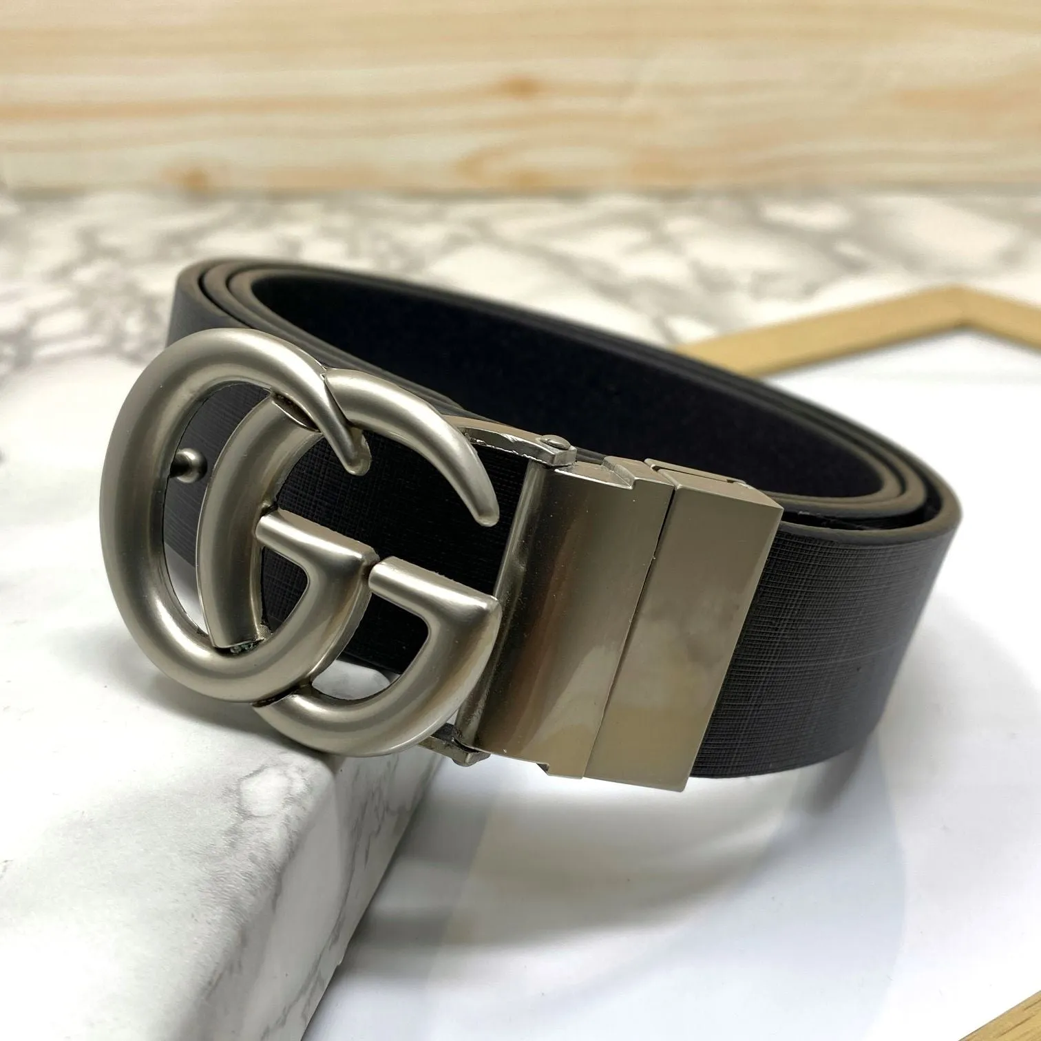 Formal and Casual GG Leather Strap Belt-JonasParamount